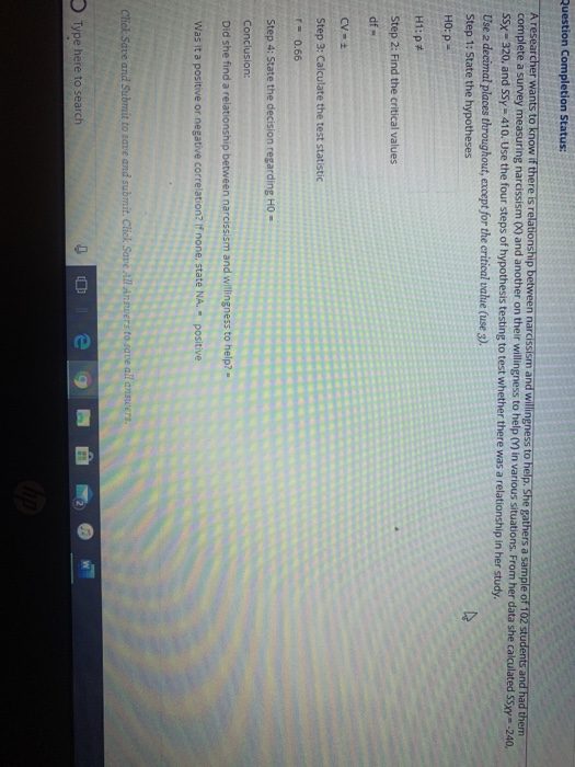 Solved Question Completion Status: Aresearcher wants to know | Chegg.com