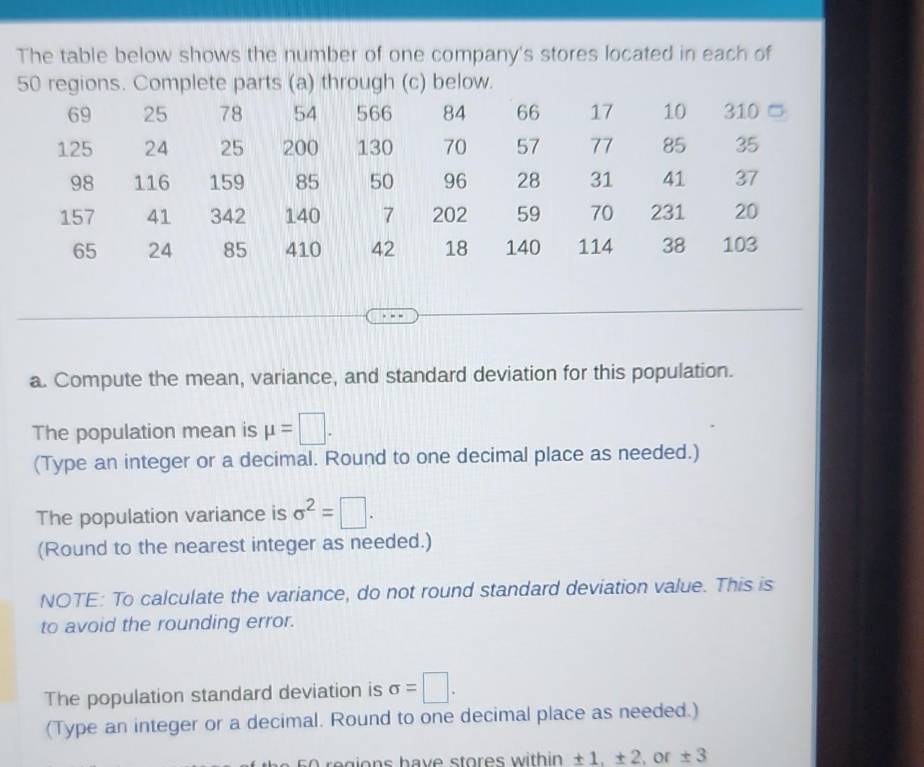 Solved The table below shows the number of one company's | Chegg.com