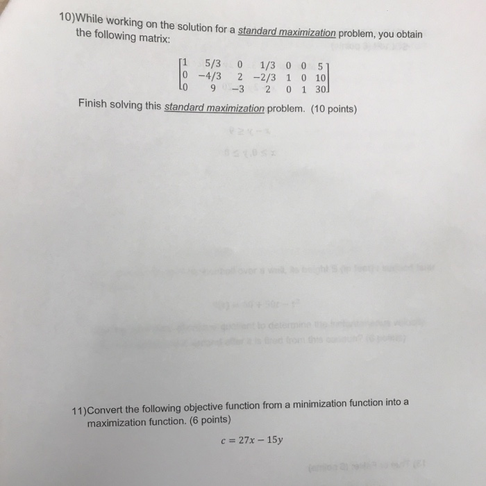 Solved w e working on the solution for a standard | Chegg.com