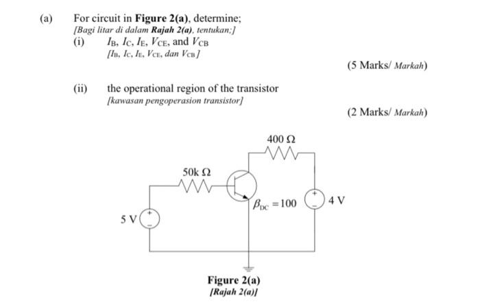 Solved Determine Ibicievce Vcb Thr Operational Region 1972