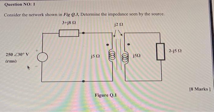 Solved Question NO: 1 Consider the network shown in Fig Q.3, | Chegg.com