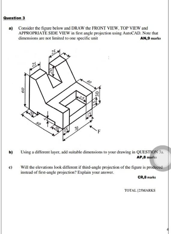 Solved Question 3 a) Consider the figure below and DRAW the | Chegg.com