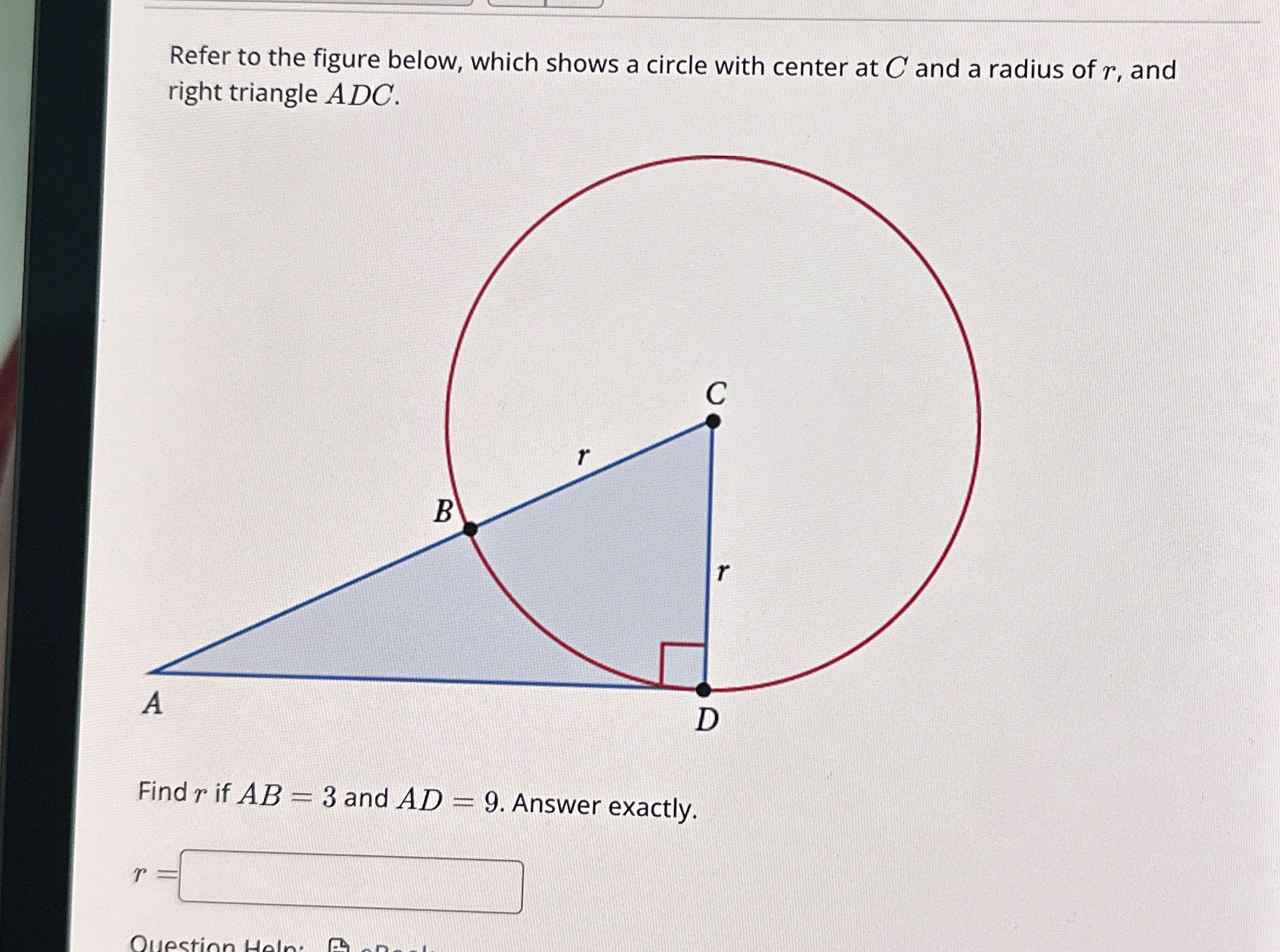 Solved Refer to the figure below, which shows a circle with | Chegg.com