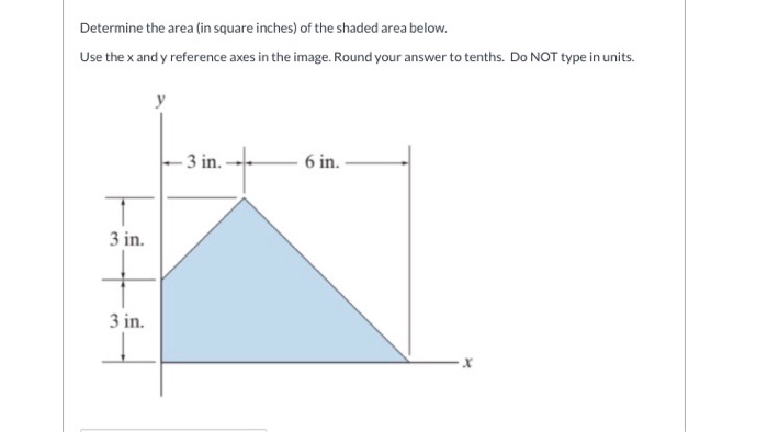 Solved Determine the area (in square inches) of the shaded | Chegg.com