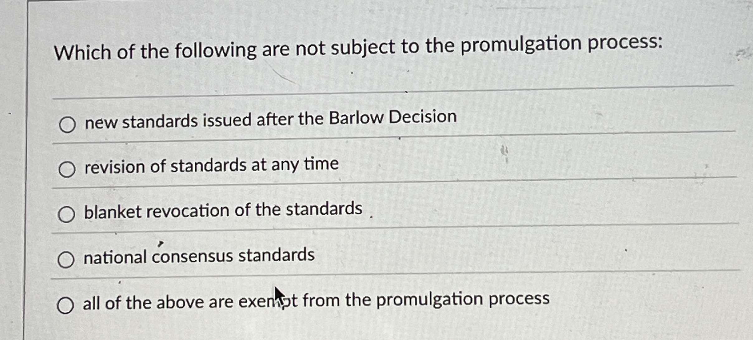Solved Which of the following are not subject to the | Chegg.com