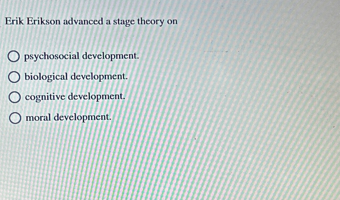 Erikson cognitive outlet development