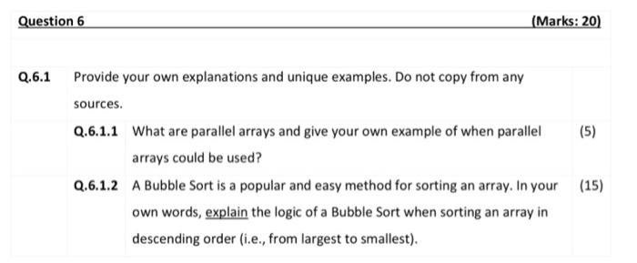 Solved Question 1 Answer all questions in this section. | Chegg.com