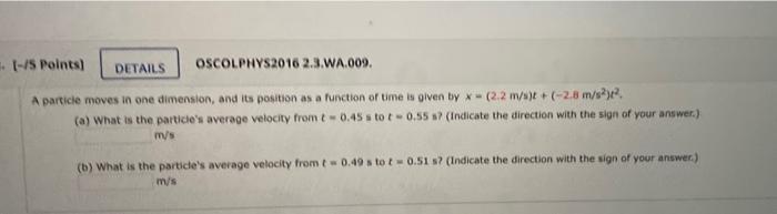 Solved 5 Points Details Oscolphys2016 2 3 Wa 009 A