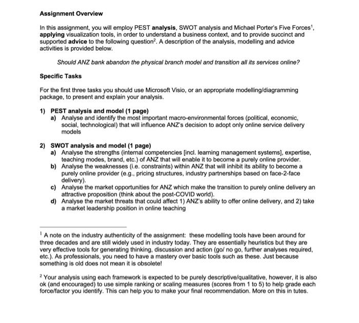 Solved Assignment Overview In this assignment, you will | Chegg.com