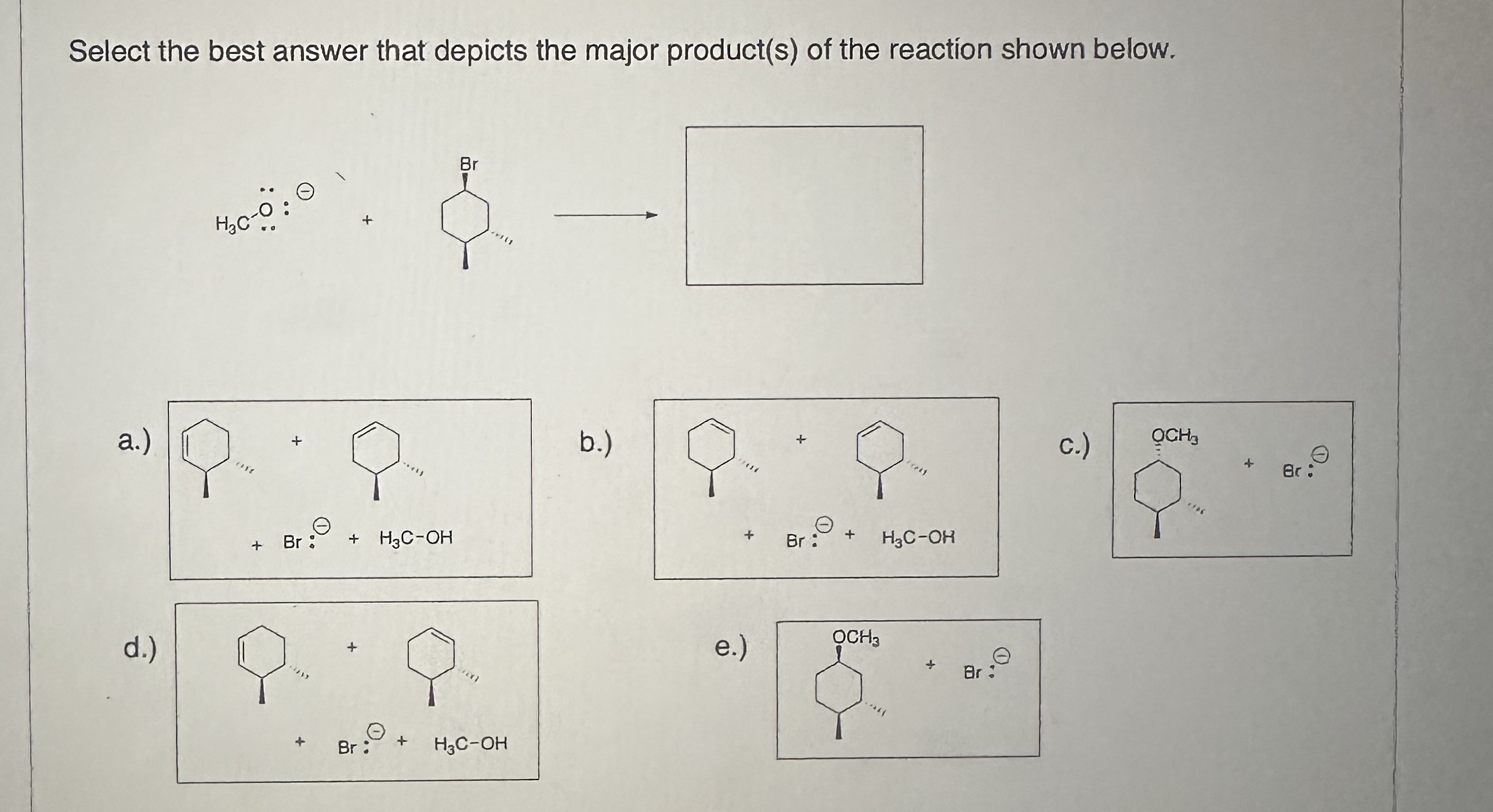 Solved Select the best answer that depicts the major | Chegg.com