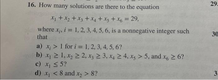 Solved 16. How Many Solutions Are There To The Equation 