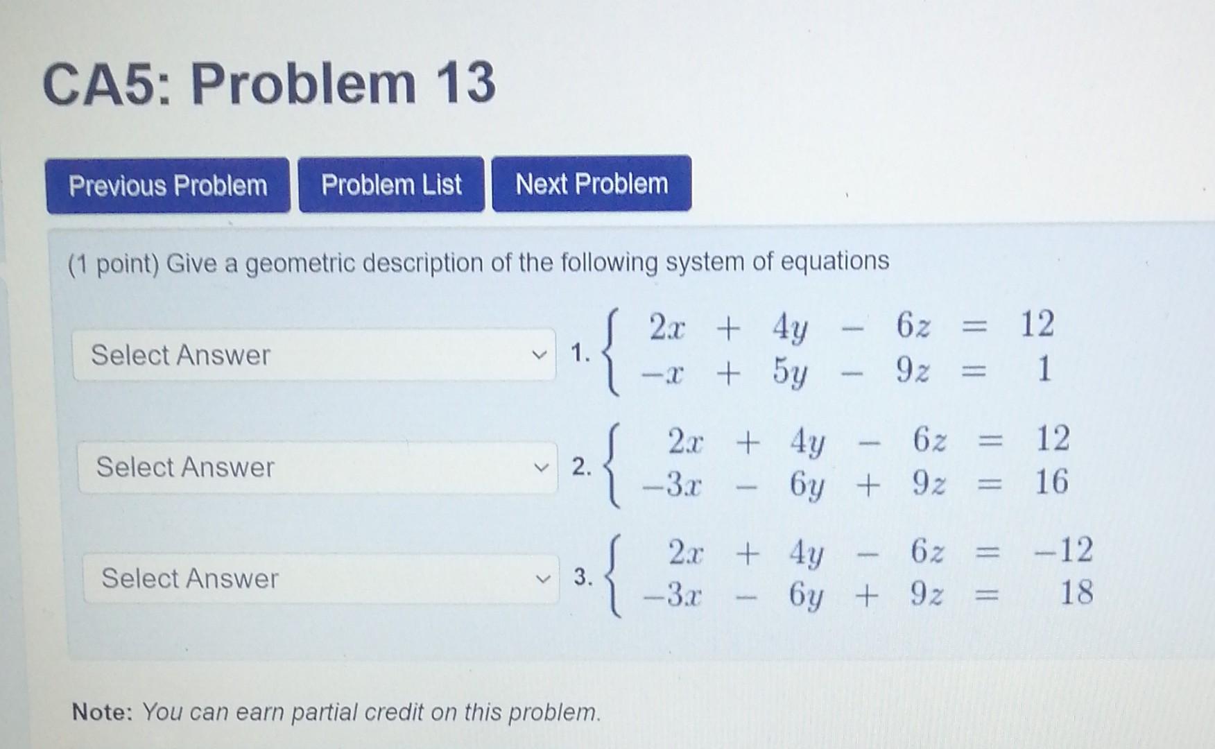 Solved CA5: Problem 13 Previous Problem Problem List Next | Chegg.com