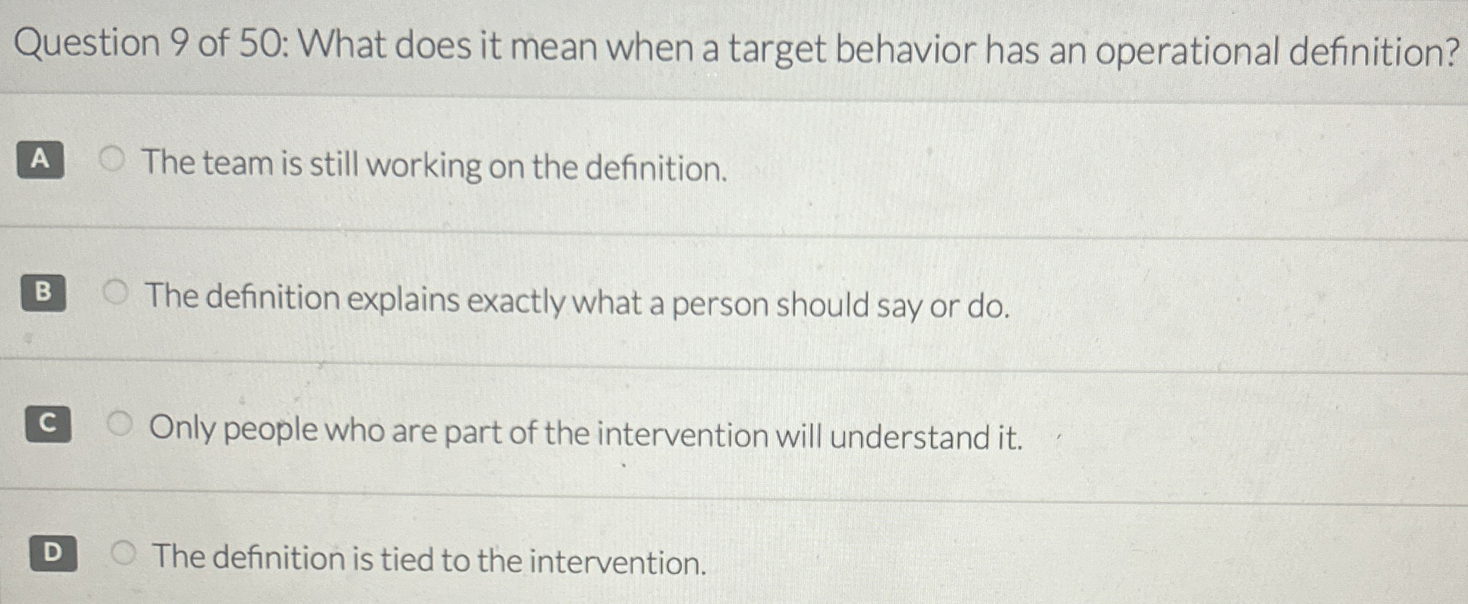 Solved Question 9 ﻿of 50 What does it mean when a target
