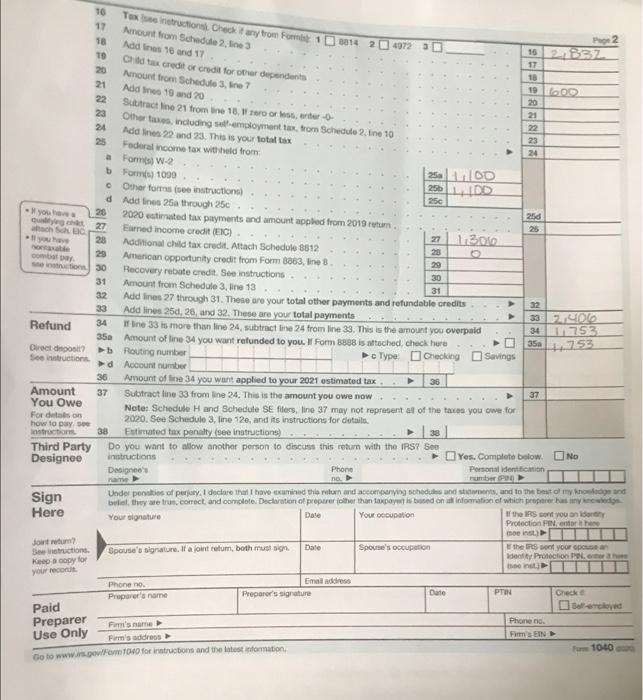 Did i fill out all forms correctly or is there | Chegg.com