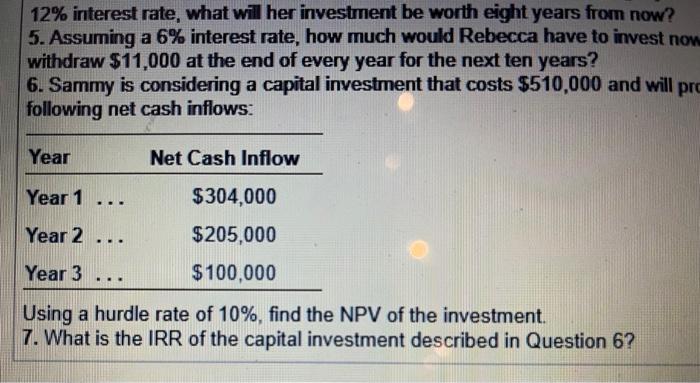 Solved Solve Various Time Value Of Money Scenarios Click The | Chegg.com