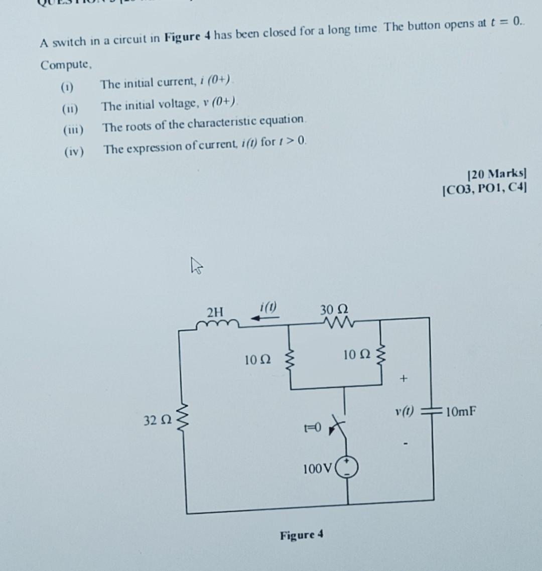 solved-a-switch-in-a-circuit-in-figure-4-has-been-closed-for-chegg