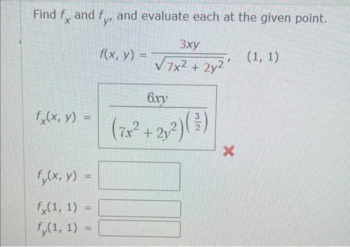 Solved Find F And F And Evaluate Each At The Given Point