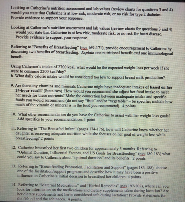 Solved Case Study Catherine 37 Years Old Has Been Chegg