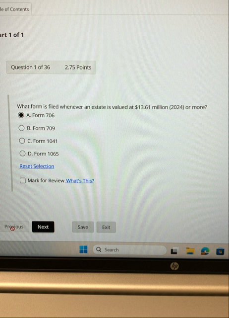 Solved le of Contentsart 1 ﻿of 1Question 1 ﻿of 362.75 | Chegg.com