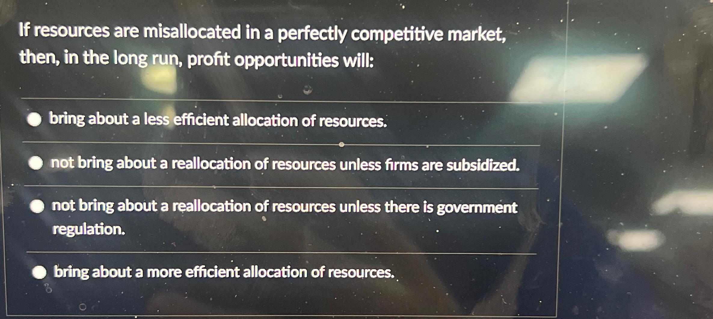 Solved If resources are misallocated in a perfectly | Chegg.com