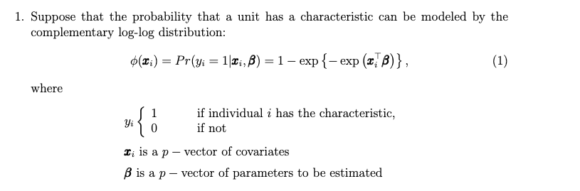 Solved Suppose that the probability that a unit has a | Chegg.com