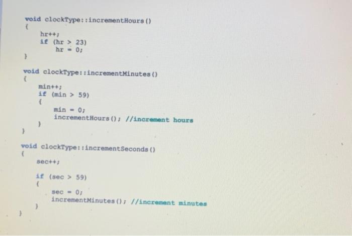 Solved See the following class definition and member | Chegg.com
