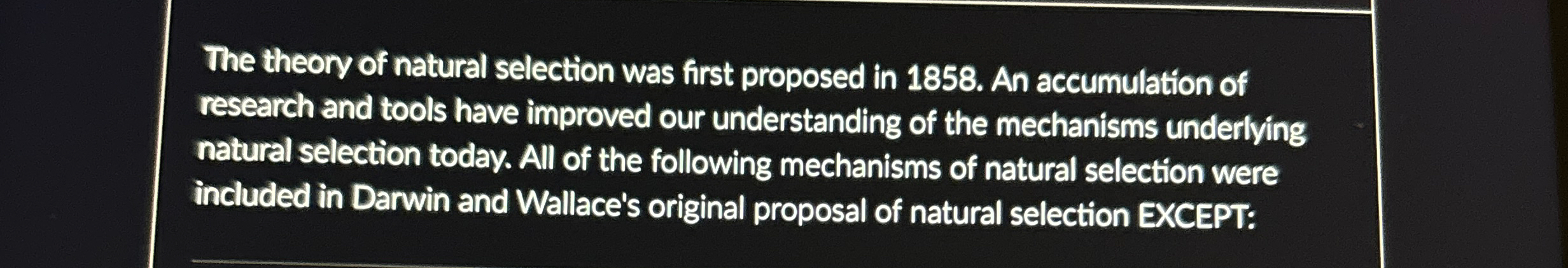 who first proposed the theory of natural selection