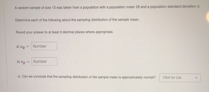 Solved A random sample of size 13 was taken from a | Chegg.com