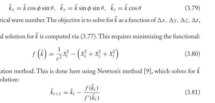 Solved K~x K~cosϕsinθ K~y K~sinϕsinθ K~z K~cosθ Ical Wave