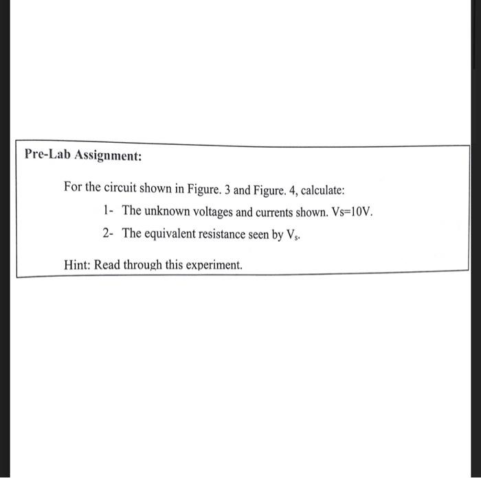 Solved Pre-Lab Assignment: For The Circuit Shown In Figure. | Chegg.com