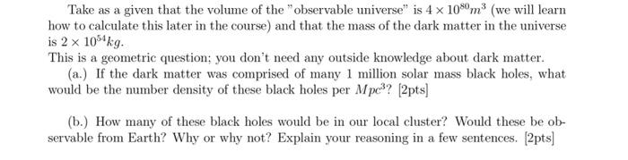 Solved Take as a given that the volume of the 