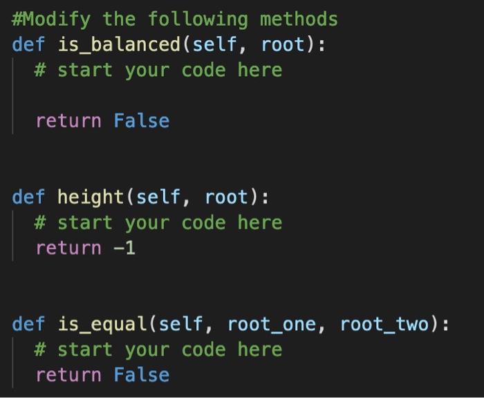 Solved This problem has to do with binary search trees in | Chegg.com image.