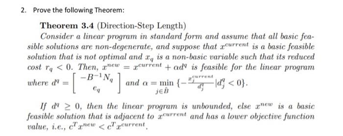 Solved 2. Prove The Following Theorem: Theorem 3.4 | Chegg.com