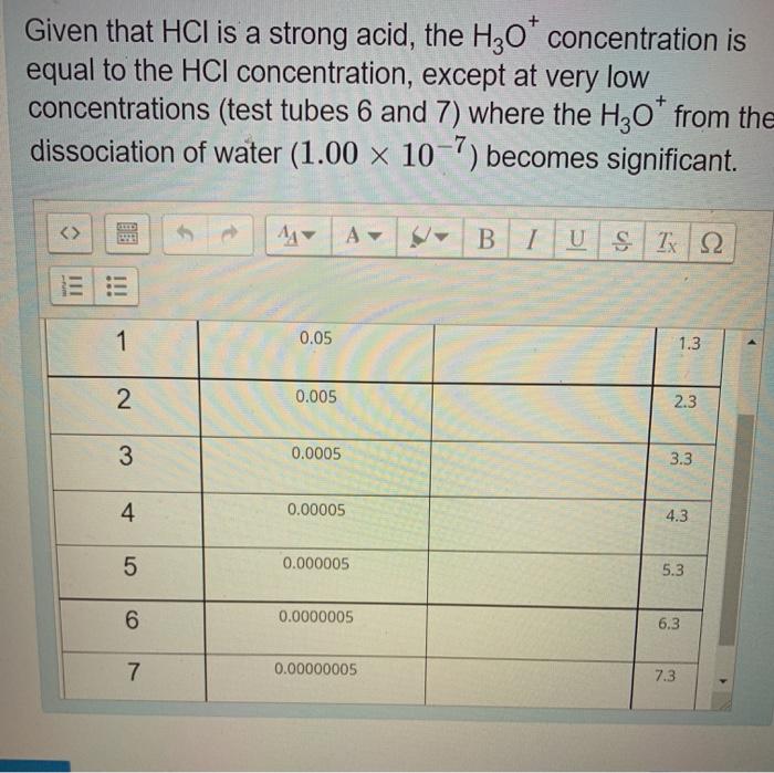 Solved ed EXPERIMENT 1 For each test tube, calculate the
