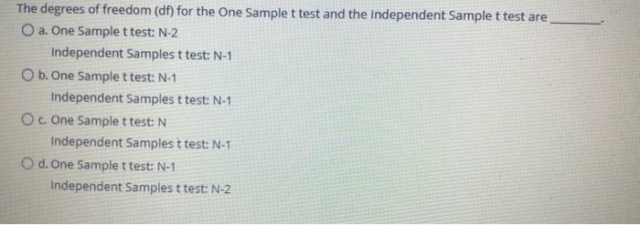 degree of freedom formula for two sample t test