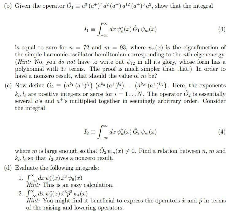 B Given The Operator O A A A A A12 A 3 Chegg Com