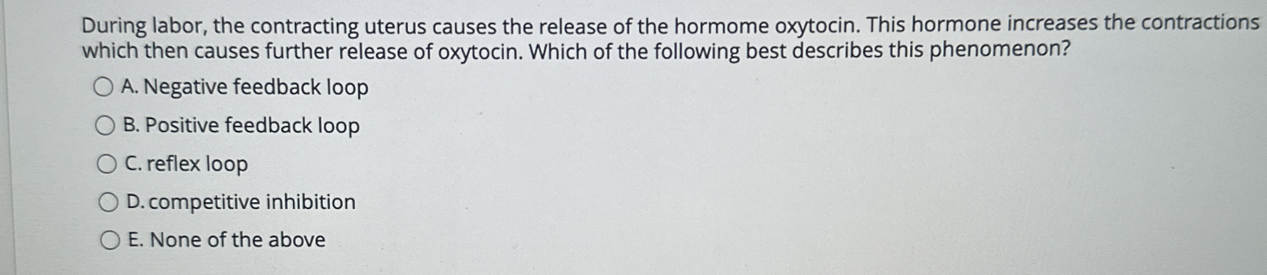 Solved During labor, the contracting uterus causes the | Chegg.com