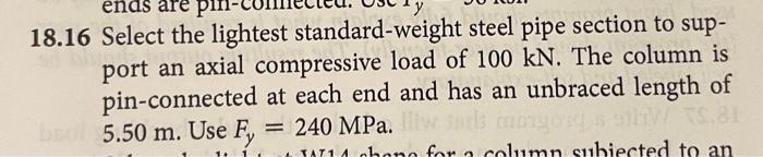 solved-18-16-select-the-lightest-standard-weight-steel-pipe-chegg