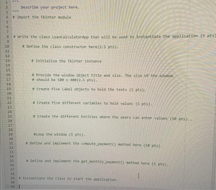 Solved please do this project in python. below are the steps | Chegg.com