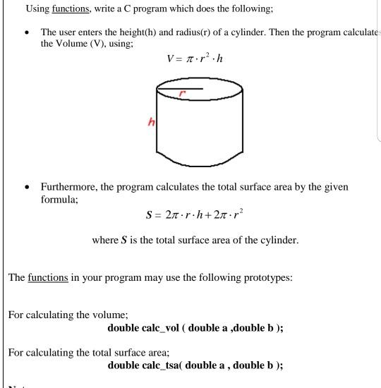 Using Functions Write A C Program Which Does The Chegg Com