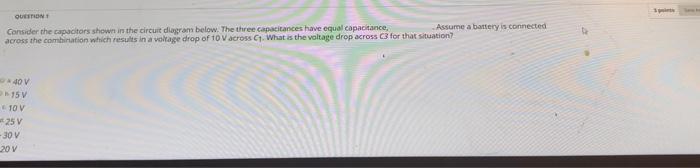 Solved Quction Consider The Capacitors Shown In The Circuit 