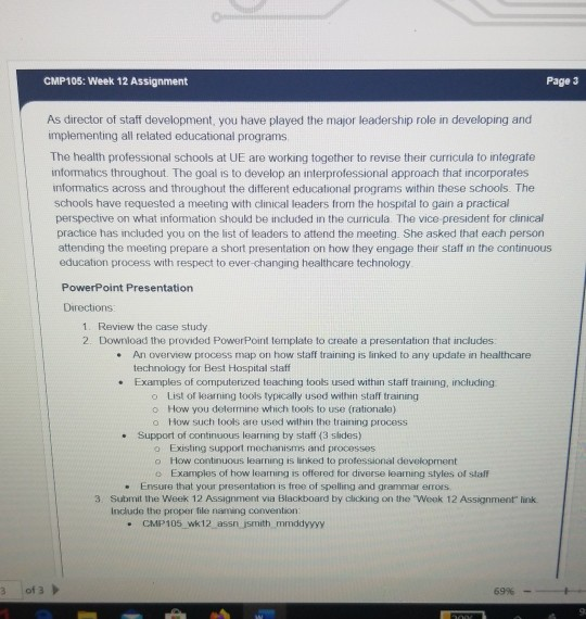 week 12 assignment case study informatics in healthcare