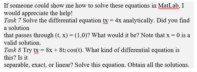 Solved If someone could show me how to solve these equations | Chegg.com