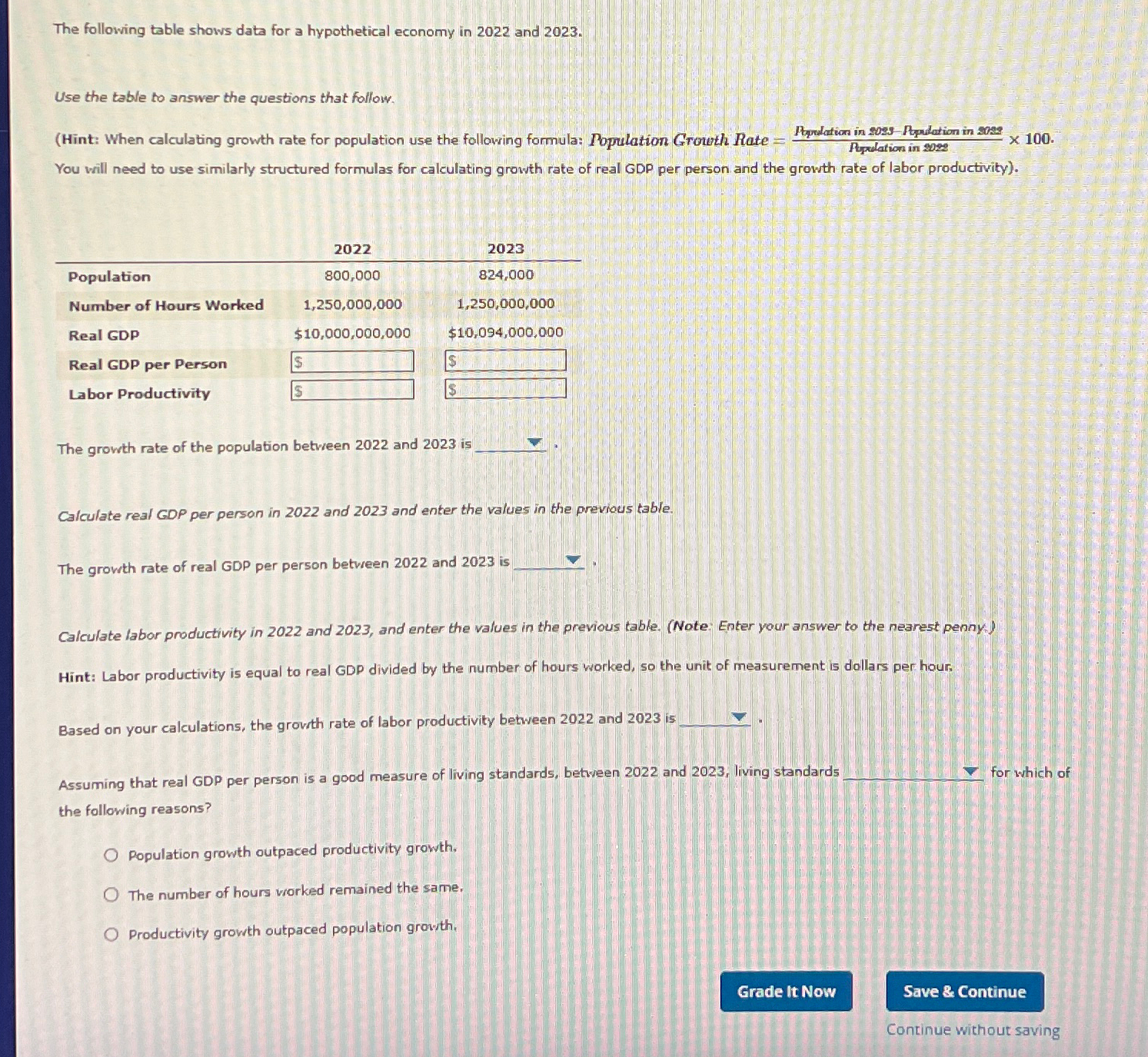 Solved The following table shows data for a hypothetical | Chegg.com