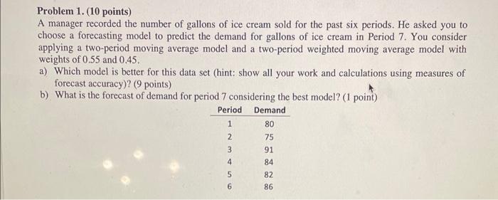 solved-problem-1-10-points-a-manager-recorded-the-number-chegg