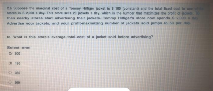 Tommy hilfiger outlet costs