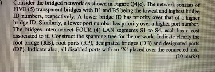 Consider the bridged network as shown in Figure | Chegg.com