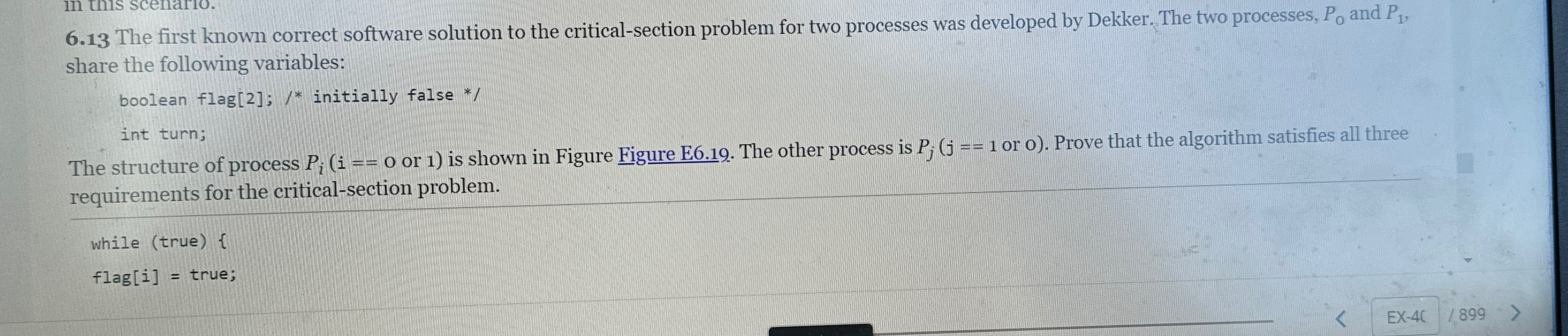 Solved 6.13 ﻿The first known correct software solution to | Chegg.com