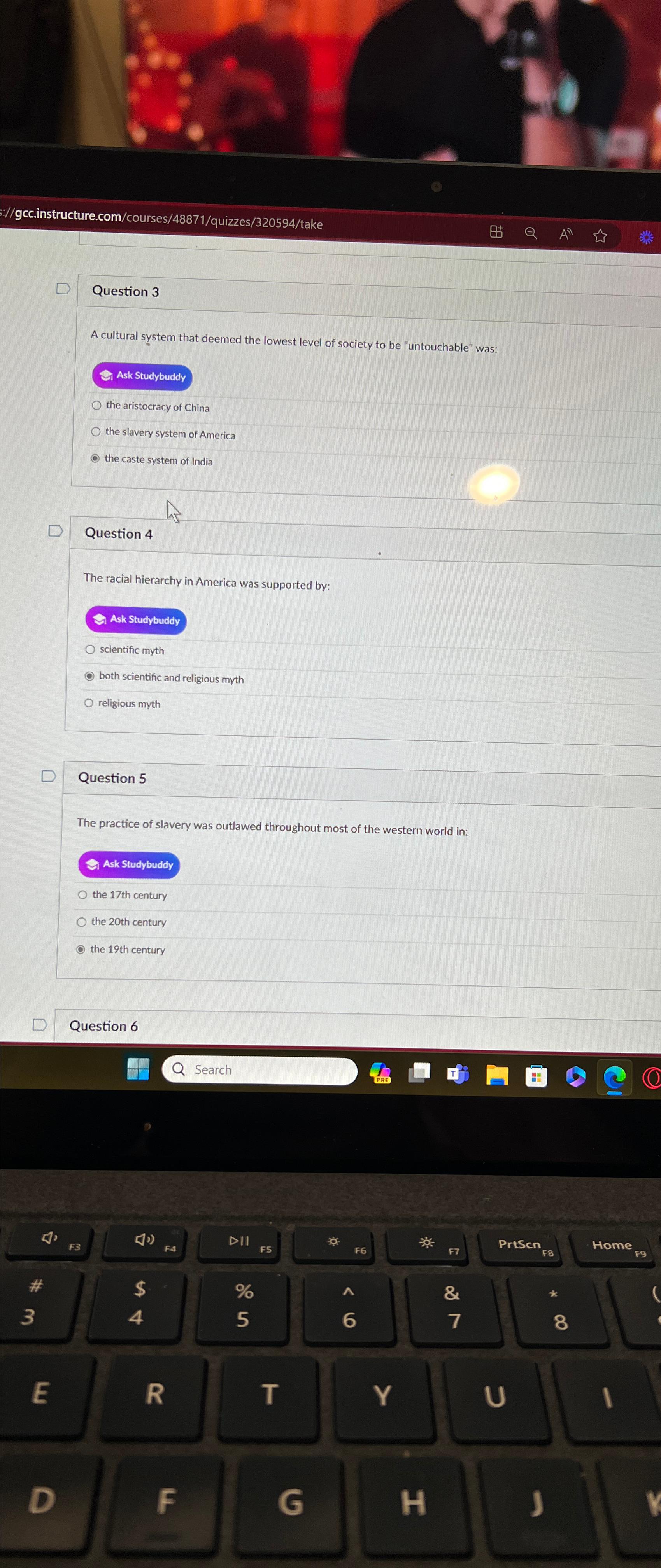 Solved Question 3A cultural system that deemed the lowest | Chegg.com