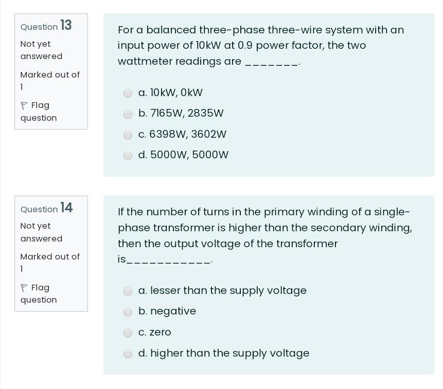 Solved Question 13 Not yet answered For a balanced | Chegg.com